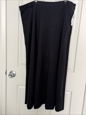 Abercrombie & Fitch Black Maxi Skirt — Flowing Bias-Cut Silhouette